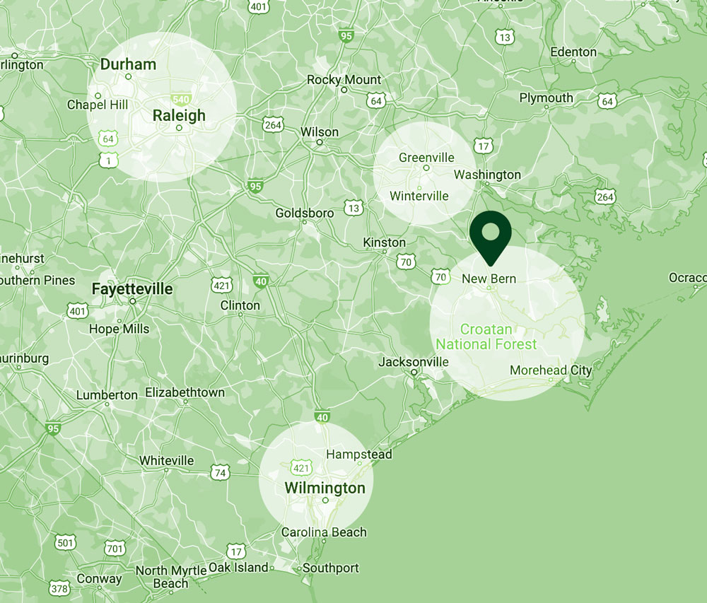 new-bern-map A map of New Bern.